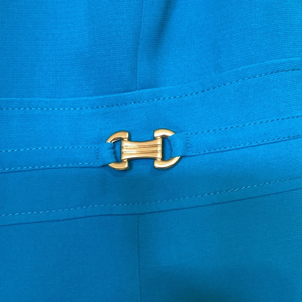 Tahari Arthur S Levine blue/teal dress ⬇️ Price Drop⬇️ - Picture 4 of 9